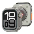 Metal protective case for smart watch ultra design electroplated shell durable watch accessory - 44mm (Universal for 4/5/6/SE) / Gray