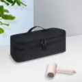 Dubbellaagse reistas voor haardroger en krulijzer zwarte draagbare reistas organizer. - 39x14x14cm / Zwart