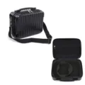 Hard shell VR storage carrying case with shoulder strap for Oculus Quest 2 headset accessories - Hard Shell Backpack / Black