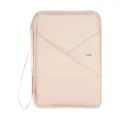 Multifunctionele reispaspoerthouder tas met RFID-blokkering, roze documentenorganizer etui. - Groot (Zonder Riem) / Roze