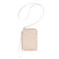 Multifunctionele reis passport houder document organizer tas met nekband RFID in roze. - Klein (Met Riem) / Roze