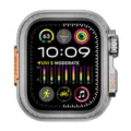 Metalige beschermende bumpercase compatibel met Apple Watch Ultra, sportontwerp. - 44mm / Grijs