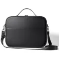 Borsa di stoccaggio in pelle nera per cuffie VR e accessori, custodia protettiva multifunzionale. - Nero