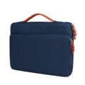Blauwe laptophoes met oranje handvat schokbestendige 16 inch notebook computer tas - 16" / Marineblauw