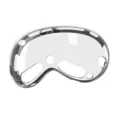Transparante beschermhoes voor Apple Vision Pro headset, TPU en PC cover details. - Zwart