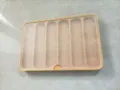 Hölzernes Uhrenarmband Aufbewahrungseinsatz mit mattierter Abdeckung für Schmuckablage. - 6 Steckplätze