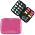 Sac de rangement pour bracelet de montre paillete PU organiseur de voyage pour bracelets. - Rose vif