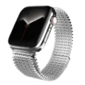 Roestvrijstalen metalen mesh horlogeband vervanging voor Apple Watch zilveren band - 38/40/41mm / Zilver