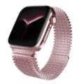 Roségoud roestvrij staal metalen schakel vervangende horlogeband voor Apple Watch. - 38/40/41mm / Roze