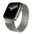 Roestvrijstalen magnetische mesh horlogeband voor Apple Watch Ultra S8, duurzame metalen band. - Titanium