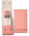 Roze geweven PU leer horloge reis etui draagbare horloge opbergdoos organizer tasje. - Geruit roze 1 horlogevak