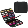 Estuche de almacenamiento portátil para correa de smartwatch con 48 ranuras para viajes. - 30*25*4cm / Negro