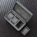 Portable travel watch storage box with multi slots, gray leather case and soft velvet lining. - 2-Slot with Ring Pillow / Gray