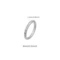Titanium hinged segment ring piercing schmuck with fine engraved detail 8mm 1.2mm - Flach Graviert (TIE24140-ST-1.2*6平) / 1.2x6mm
