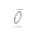 Titanium Clicker Piercing Ring mit graviertem Blattmuster 1.2mm 10mm Körperschmuck - Flach Graviert (TIE24140-ST-1.2*10平) / 1.2x10mm