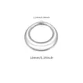 G23 Titan Klappring Piercing Schmuck 1,2mm 10mm Segmentring Clicker Ohrring Silber - Einfacher Clicker-Stil (TIE24187-ST-1.2*10) / Innendurchmesser 10mm Packung