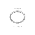 Titan Klapp-Segmentring, 10 mm Durchmesser, 1,2 mm Stärke, stilvoller Piercing-Schmuck. - Seitlich Graviert (TIE24140-ST-1.2*10侧) / 1.2x10mm