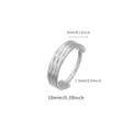 F136 titanium triple hoop nose ring piercing 10mm inner diameter durable body jewelry item - Two-Layer Style (TIE24143-ST-1.2*10*2) / Thickness 1.2mm Inner Diameter 10mm Width 3mm