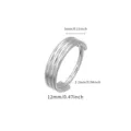 F136 titanium triple layer segment ring, seamless cartilage nose ring piercing body jewelry. - Two-Layer Style (TIE24143-ST-1.2*12*2) / Thickness 1.2mm Inner Diameter 12mm Width 3mm