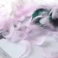 Helle rosa flauschige Federn fuer Geschenkkarton Fuellmaterial Dekoration Variante. - Lila Rosa