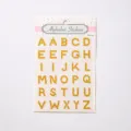Glitzernde Strass-Buchstaben-Aufkleber für DIY-Sammelalben und Bastelarbeiten. - Alphabet / Gold