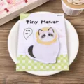 Niedliche Cartoon Katze Haftnotizen Notizblock kawaii Schreibwaren fuer Schule 30 Blatt - Ragdoll-Katze / 30 Blatt