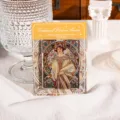Künstlerischer Acryl-Kühlschrankmagnet im Mucha-Blumengöttin-Stil, elegante Heimdekoration. - Blühende Göttin