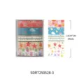Süßes Washi Tape Set 5 Rollen dekoratives Klebeband für DIY Scrapbook Tagebuch Schreibwaren - Erdbeer-Windbeutel-Stil (SDRT250528-3) / 5 Rollen