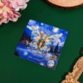 Exquisites hohles Schmetterlings-Metalllesezeichen mit Sternenhimmel-Karte, tolles Geschenk. - Mit Kunstkarton / Mondschatten Schmetterlingstanz