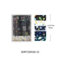 Cute space themed washi tape set, 5 rolls of decorative masking tape for journaling and crafts. - Strawberry Cream Puff Style (SDRT250528-10) / 5 Rolls