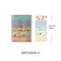 Retro washi tape set 5 rolls 1.0cmx2m cute diary decorative stickers DIY stationery supplies - Strawberry Cream Puff Style (SDRT250528-11) / 5 Rolls