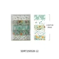 Vintage washi tape set 5 rolls cute floral rabbit decorative masking stickers for journaling DIY crafting - Strawberry Cream Puff Style (SDRT250528-12) / 5 Rolls