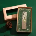 Metal hollow bookmark with lily of the valley design, elegant gift box and delicate tassel. - Bellflower Evening Breeze (Gift Box Set)