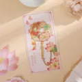 Metall Lesezeichen ausgehöhlt, elegantes Lotus Goldfisch Design mit Quaste, Variante. - Fächerförmiges Lesezeichen - Vielversprechende Zukunft