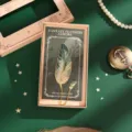 Set di segnalibri in metallo a forma di penna con elegante confezione regalo, cancelleria. - Piuma Verde Rinnovamento (Confezione Regalo)