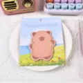 Süße Capybara Haftnotizen Notizblock Set, Cartoon Tier Notizzettel für Büro und Schule - Wasserschwein-Stil