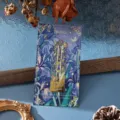 Marque-page en metal ajoure en laiton avec motif floral et citations inspirantes. - Futur radieux / Carte Blister