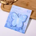 Blaue schmetterling form haftnotizen süße ästhetische notizblöcke 30 blatt schreibtisch - 30 Blatt/Block / Blauer Schmetterling
