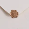 Vintage bronzefarbener Siegelwachs Aufkleber für Hochzeitseinladungen und Briefe. - Wachssiegel Aufkleber 1 Stück
