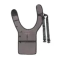 Waterproof tactical underarm shoulder bag for outdoor concealed phone and document storage. - One Size / Gray