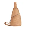 Bolso cruzado de malla transpirable para deporte y exterior, bandolera de pecho ligera. - Caqui Oscuro