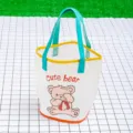 Bolso de playa transparente de PVC con oso, bolsa tote impermeable para natación y juguetes. - Talla Única / Oso Face-palm