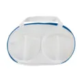 White Molded Mesh Bra Laundry Bag, Underwear Washing Bag with Protection Handle. - One Size / Navy Blue