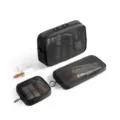 Schwarzes Mesh Kosmetiktasche 3er Set tragbar Make up Organizer Reise Kulturtasche Damen. - S / Schwarz