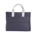 Business document bag multi-functional laptop briefcase with handles for travel work. - Dark Gray