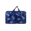 Verstärkte Oxford-Stoff Bettdecken Aufbewahrungstasche mit Flamingos, großer Organizer. - M / Marineblau Flamingo