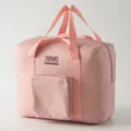 Rosa grosse Reisetasche wasserdichte Handtasche mit Kofferguertel fuer Damen Reisen - L / Rosa