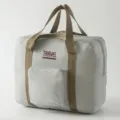 Graue große Reise Aufbewahrung Tasche Handgepäck Reisetasche mit Griffen und Vordertasche. - L / Grau