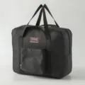 Schwarze grosse Reisetasche wasserdichte Gepäckaufbewahrungstasche mit Fronttasche - L / Schwarz