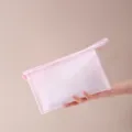 Bolsa cosmética de malla rosa portátil impermeable bolsa de viaje organizador maquillaje detalle. - Bolsa Triangular (23x14x8cm) / Rosa